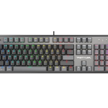 A4 TECH FS100 FSTYLER USB Neon Backlit US crna tastatura