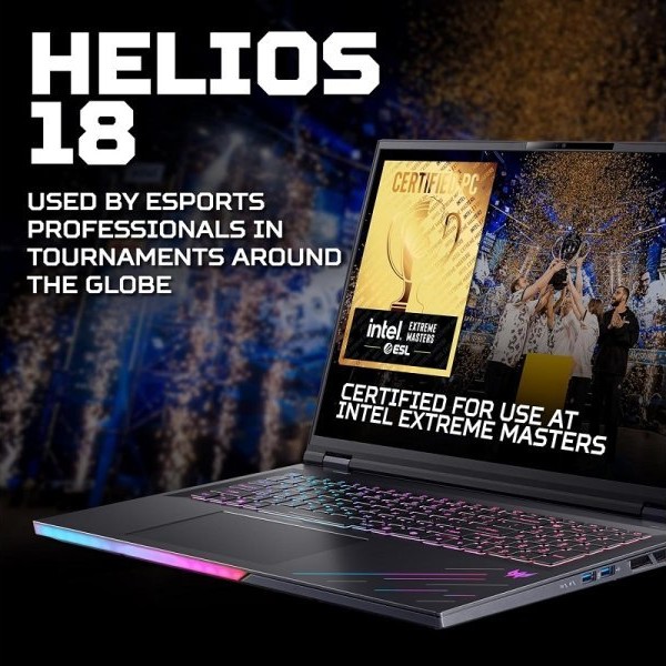 ACER Predator Helios 18 AI PH18-73-97F4 (Black) WQXGA Mini LED, U9 275HX, 64GB, 1TB SSD, RTX 5080 16GB, Win 11 Pro (NH.QVYEX.013)