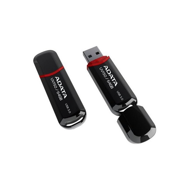 ADATA MEM UFD 64GB UV150 Black AD