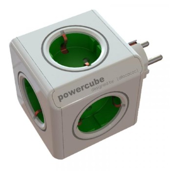 ALLOCACOC PowerCube Original 5xSchuko Zelena