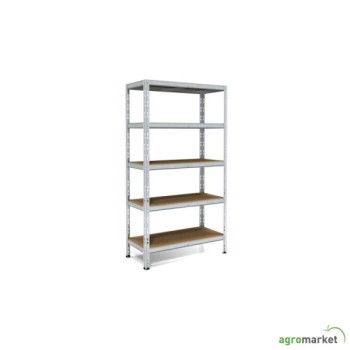 ANEMOS Metalna polica POKERINO 180 x 90 x 40 cm 5 x 200 kg - pocinkovana