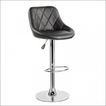 ANJI FURNITURE Barska stolica 5015 - crna