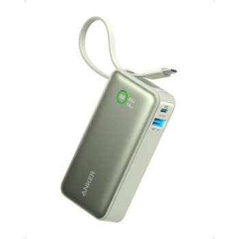 ANKER ANKER NanoPowerBank 30W Built-In USB-C Cable Green