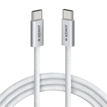 ANKER Zolo USB tip-C kabl M/M 1m, za Apple, super brzo punjenje 240W/480Mbps, pleteni, beli
