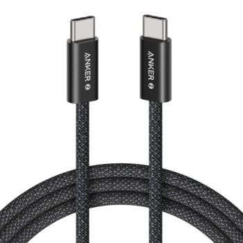 ANKER Zolo USB tip-C kabl M/M 1m, za Apple, super brzo punjenje 240W/480Mbps, pleteni, crni