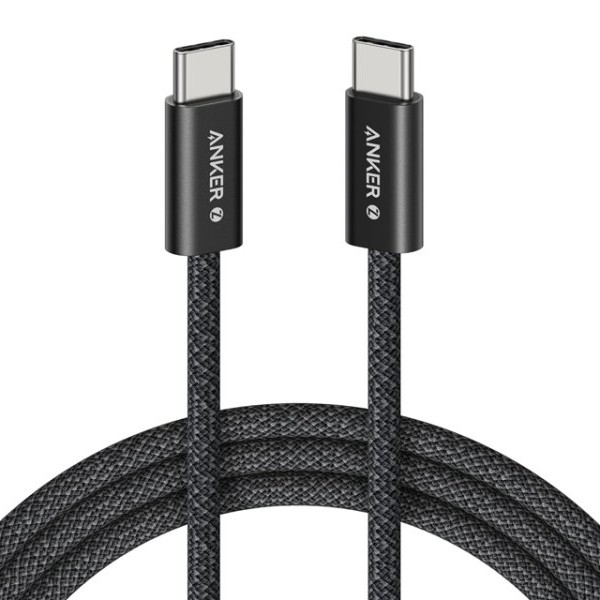 ANKER Zolo USB tip-C kabl M/M 1m, za Apple, super brzo punjenje 240W/480Mbps, pleteni, crni