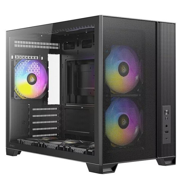 ANTEC FLUX M ARGB TG Crno mikro kućište