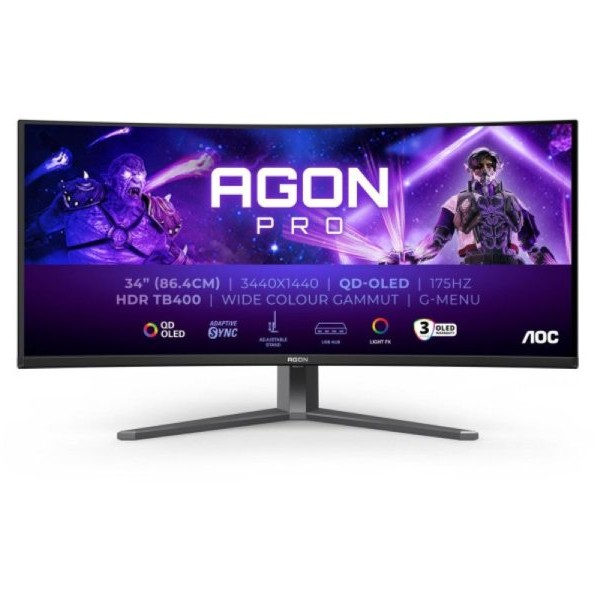 AOC AG346UCD OLED WQHD 175Hz AdaptiveSync Curved