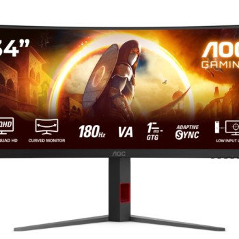 AOC CU34G4 UWQHD Fast VA 180 Hz Curved Gaming Monitor