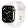 APPLE Watch S11 Cellular 42mm Gold Titanium Case with Light Blush Sport Band - S/M (mf8w4rk/a)
