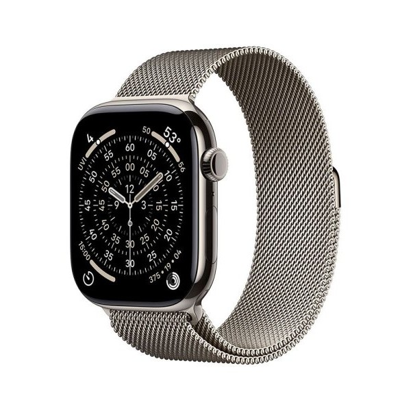 APPLE Watch S11 Cellular 42mm Natural Titanium Case with Natural Milanese Loop (mf8p4rk/a)