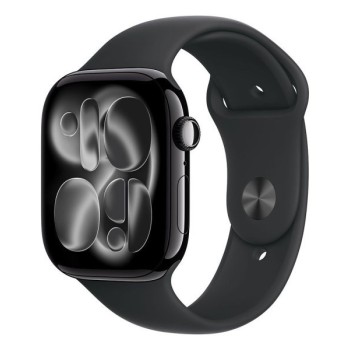 APPLE Watch S11 Cellular 46mm Jet Black Aluminium Case with Black Sport Band - S/M (mfc24rk/a)
