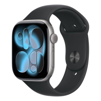 APPLE Watch S11 Cellular 46mm Space Grey Aluminium Case with Black Sport Band - S/M (mfc94rk/a)