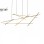 ARIA 11 LUSTER LED DIM 44W 3000K ZLATO