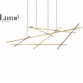 ARIA 9 LUSTER LED DIM 92W 3000K ZLATO
