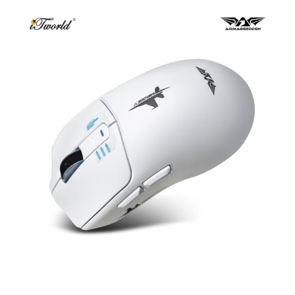 ARMAGGEDDON Mirage V Wireless/BT Gaming Mouse White