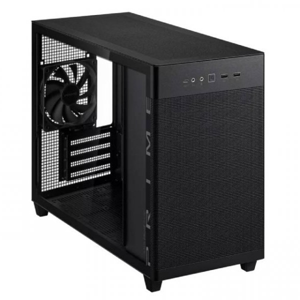 ASUS AP201 Prime TG Micro ATX kuciste crno sa providnom stranicom