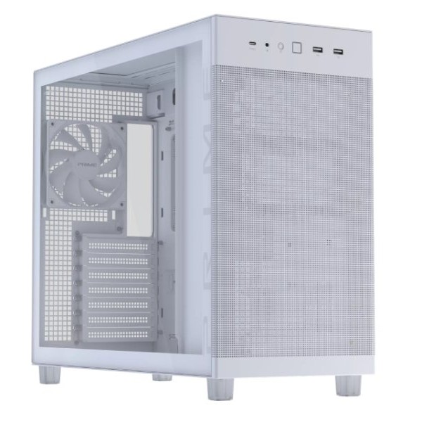 ASUS PRIME AP303 TG WHITE micro-ATX kućište belo
