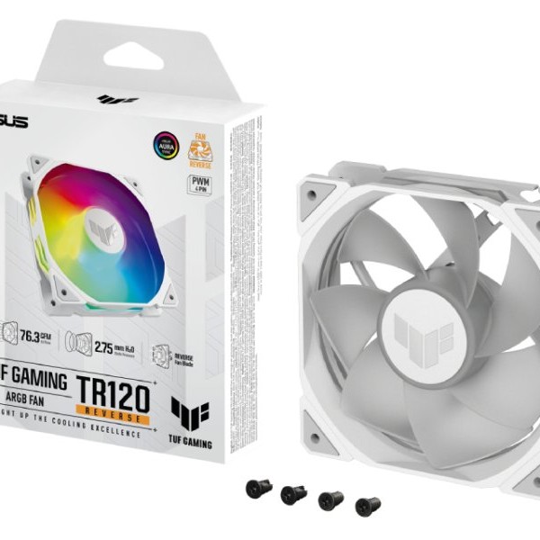 ASUS TUF GAMING TR120 ARGB REVERSE WHITE ventilator