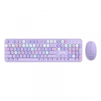 AULA AC306 Purple combo, bežični tastatura i miš