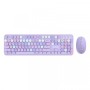 AULA AC306 Purple combo, bežični tastatura i miš