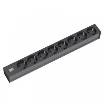 BACHMANN PDU Basic PVC 19''1U, 8xšuko sa prenaponskom zaštitom,16A,kabl 2m 801.0009