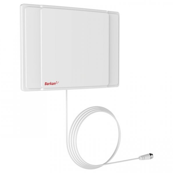 BARKAN AF40P.W Indoor HDTV Flat TV Antenna 65 km