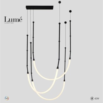 BBLINK AURORA 16 LUSTER 42W 3000K CRNA
