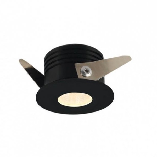 BBLINK LED ROZETNA L1030-3 OKRUGLA 3W 3000K CRNA