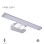 BBLINK LED zidna lampa VESTA 692 8W 3000/4000K HROM
