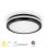 HOME LIGHT MONA-200-20W LED plafonjera crna