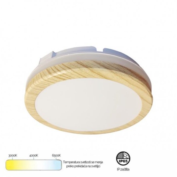 HOME LIGHT MONA-200-20W LED plafonjera drvo