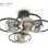BBLINK Nalan19064 Luster 4*E27 Crna/Hrom