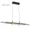 BBLINK SOLEA 1 LUSTER 36W 3000/4000/6000K CRNA/ZLATO