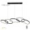 BBLINK SOLEA 63 LUSTER 48W 3000/4000K CRNA