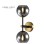BBLINK TALIA 34 ZIDNA LAMPA 2*E14 CRNA/BAKAR