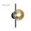 BBLINK TALIA 43 ZIDNA LAMPA 1*G9 CRNA/BAKAR