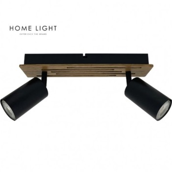 BBLINK TALIA 66 SPOT LAMPA 2*GU10 CRNA/DRVO