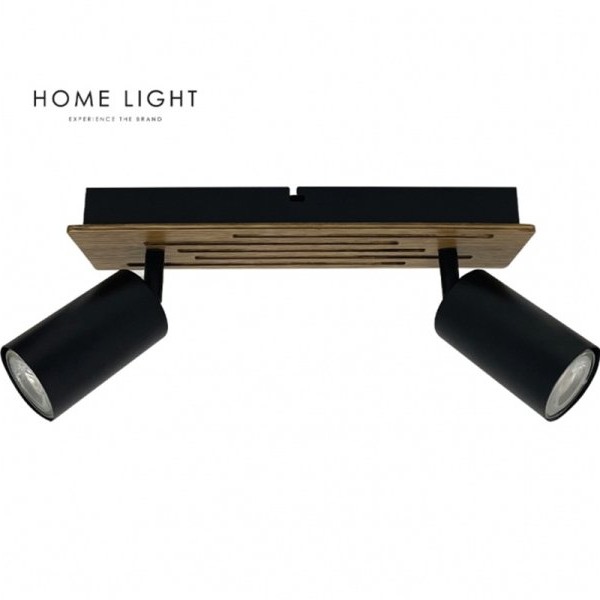 BBLINK TALIA 66 SPOT LAMPA 2*GU10 CRNA/DRVO