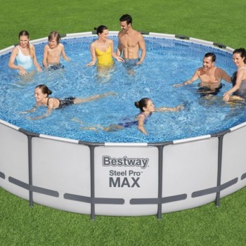 BESTWAY Bazen za dvorište Pro Max sa čeličnim ramom 366x100cm