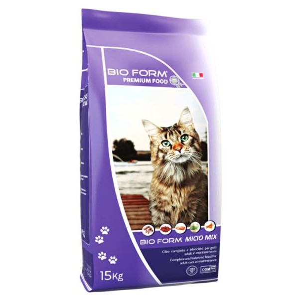 BIO FORM Hrana za mačke 15kg Micio Mix 28/12