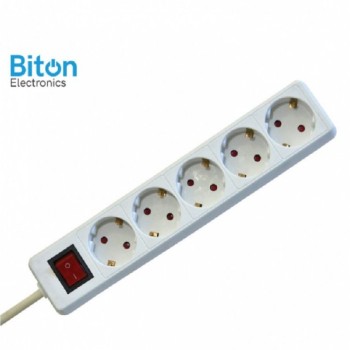 Biton Electronics Prenosna priključnica  5 / 1.5 met prekidač PP/J 3X1.5mm (ET10122)