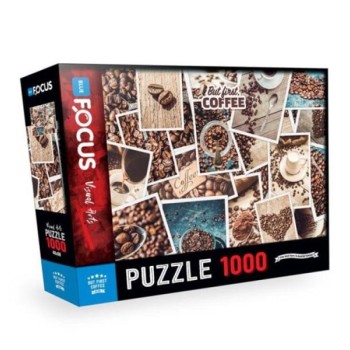 Blue Focus Puzzle But First Coffee BF481 108/24811