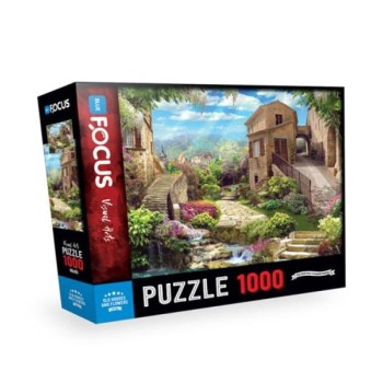 Blue Focus Puzzle Old Houses and Flowers BF285 108/22855