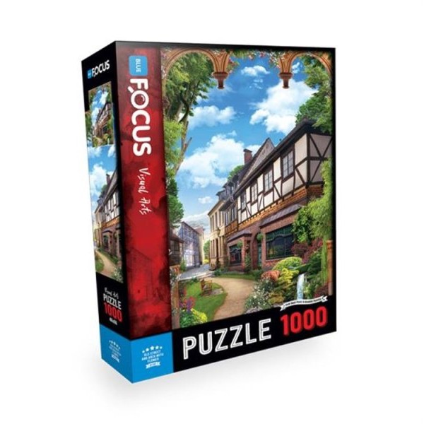 Blue Focus Puzzle Old Street and Arch With Flower BF287 108/22879