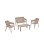 Bolzz Hilton baštenski set Beige