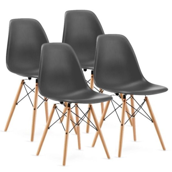 Bolzz Milano set 4 stolice Gray