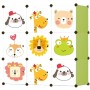 Bolzz Modern Home dečiji ormar sa 9 polica animals