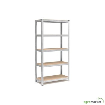 BOMBER Metalna polica 5L 180x90x40 cm - pocinkovana