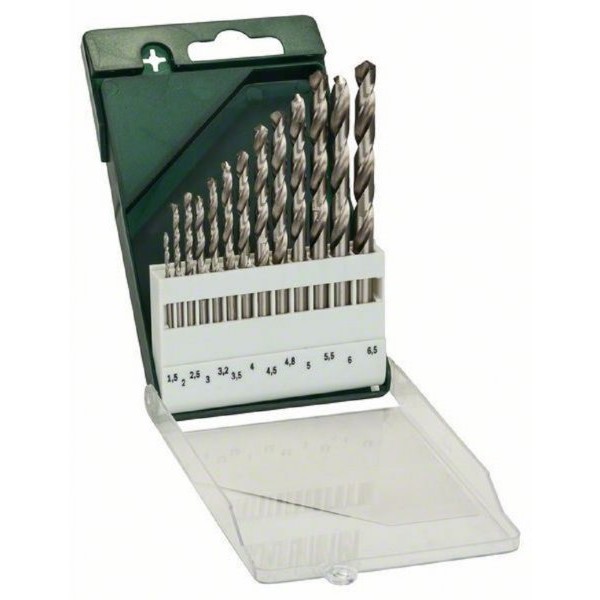 BOSCH 13-delni set burgija za metal HSS-G, DIN 338 2609255061